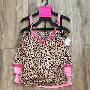 💋Betsey Johnson 2 sets of cami and shorts pjs both sz M NWT